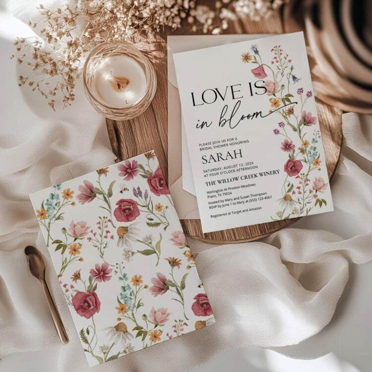 Love is In Bloom Invitation | Bridal Shower Invite