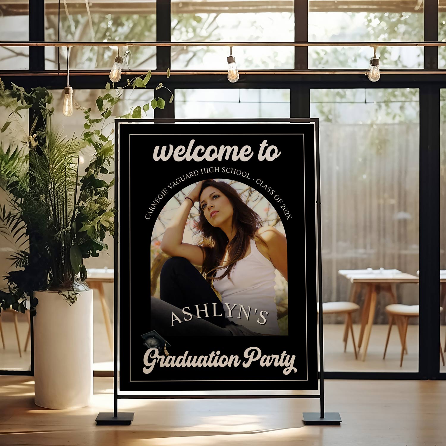 Modern Retro Graduation Party Foam Board