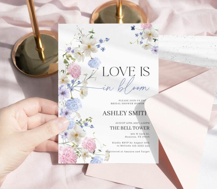 Love Is in Bloom Invitation | Floral Bridal Shower