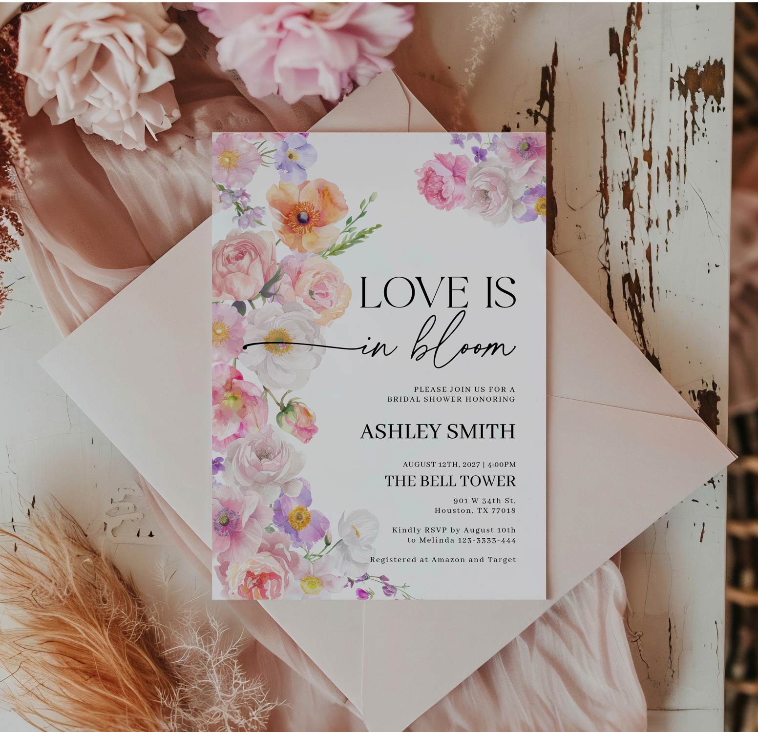 love in bloom bridal shower