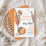 Toast The Bride To Be bridal shower invitation