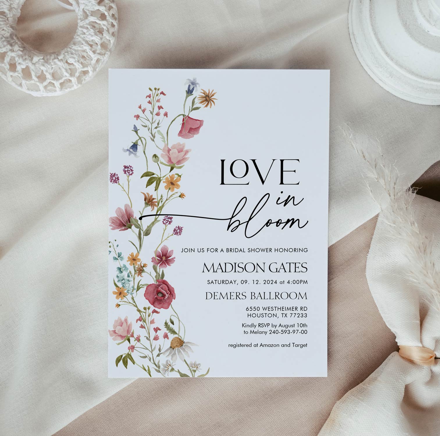 love in bloom bridal shower