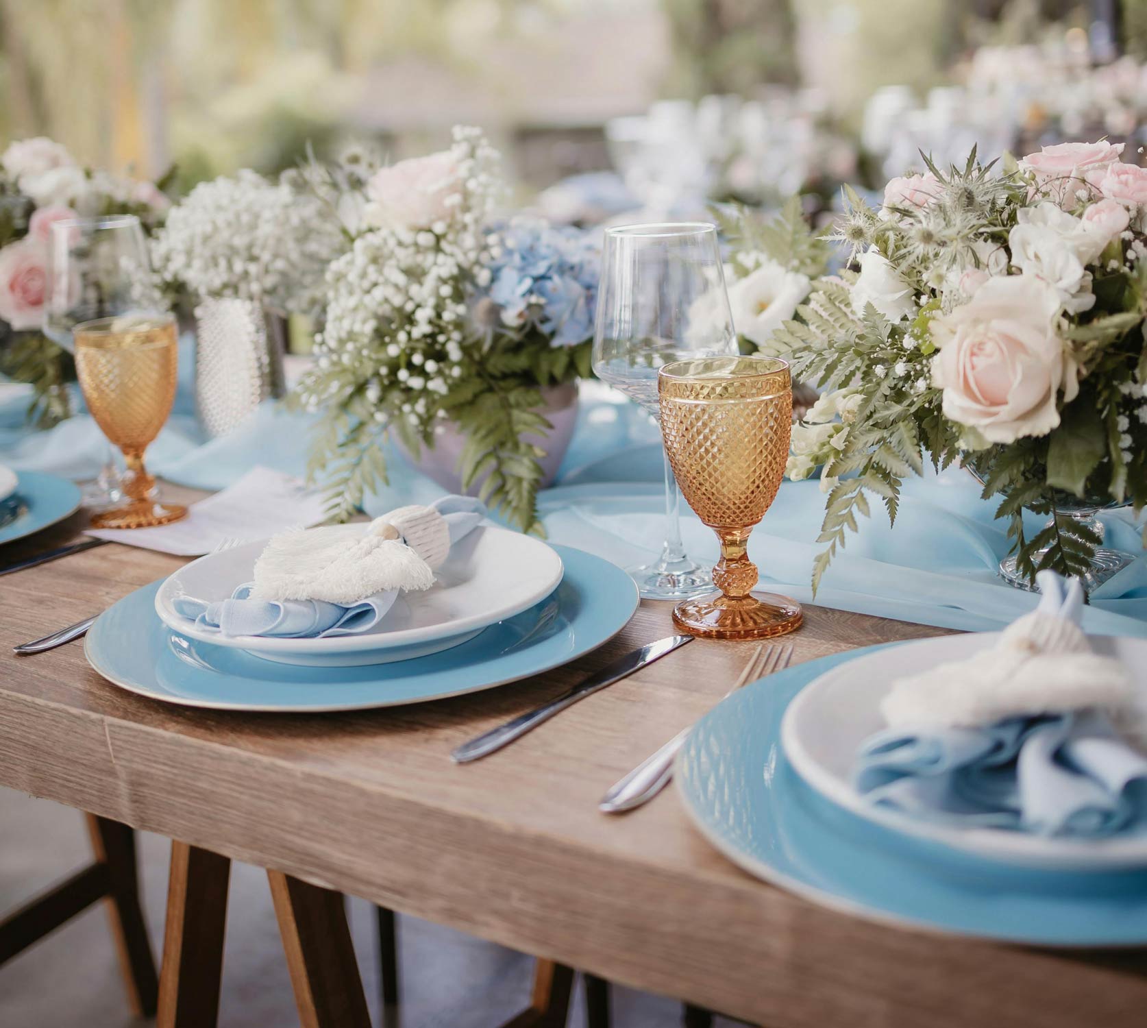 blue garden party