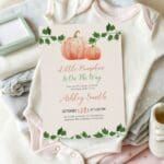 Little Pumpkin Baby Shower Invitation