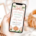 digital pumpking invitation
