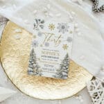 30 winter birthday invitation