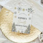70 winter birthday invitation