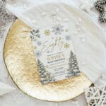 80 winter birthday invitation