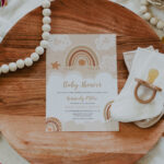 boho rainbow baby shower