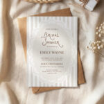 lace bridal shower invitation