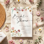 bridal shower romantic invitation 