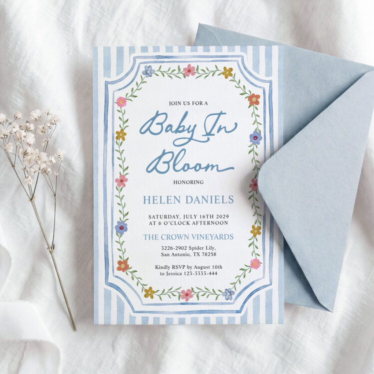 baby in bloom baby shower