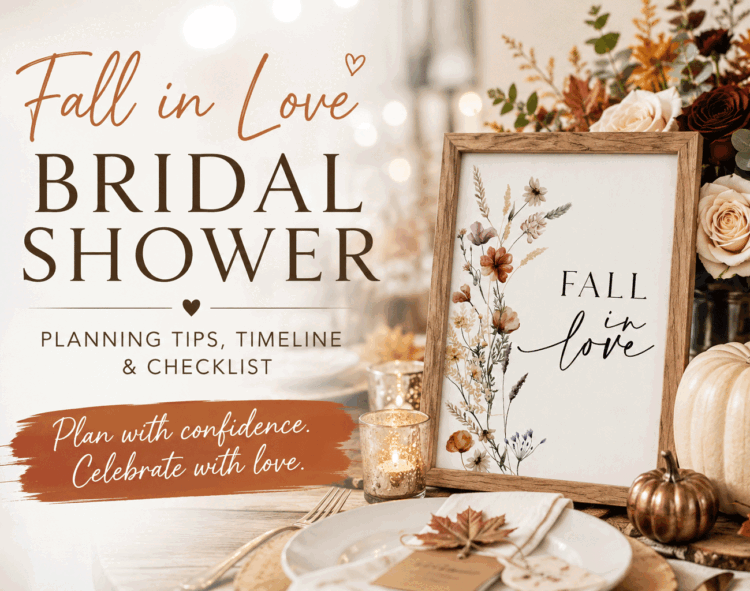 fall bridal shower check list